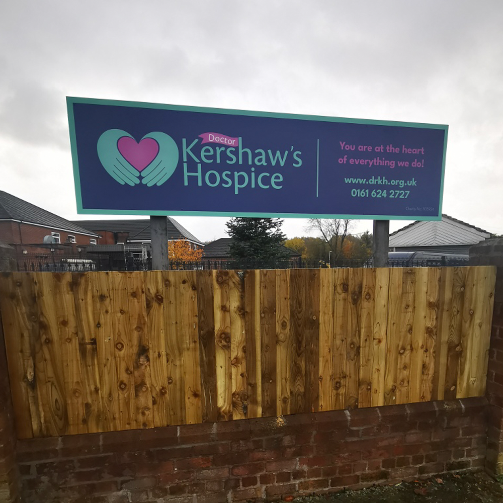 Aluminium Post and Panel Sign with Full Colour Printed Graphics