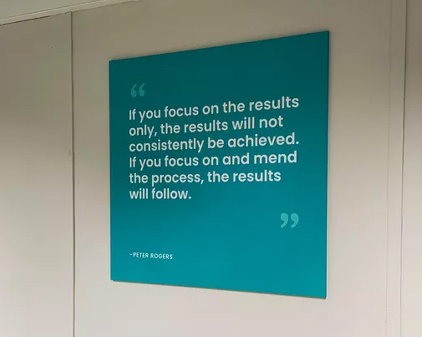 5mm Colour Straight Cut Foamex Sign 