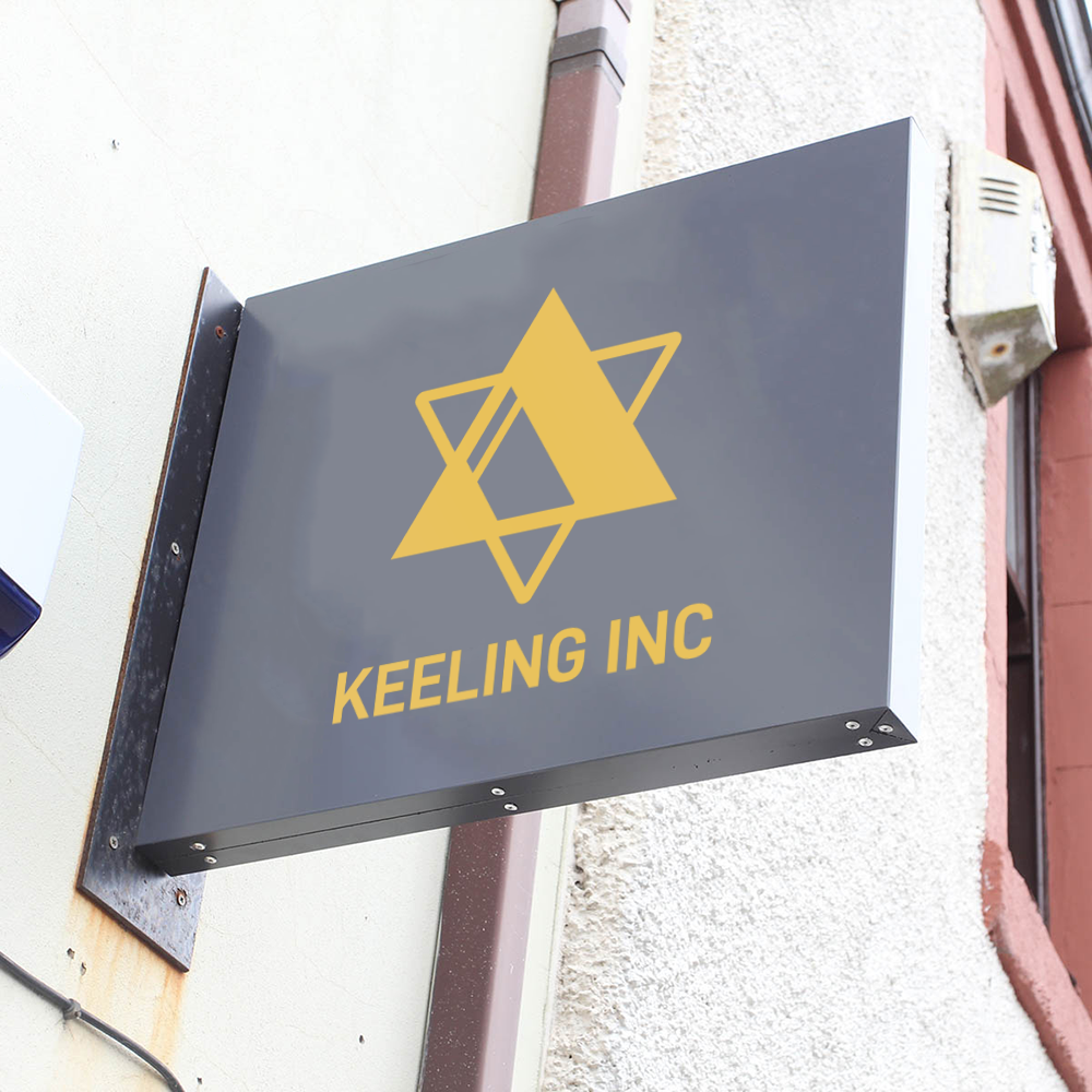 Powder Coated Aluminium Projecting Tray Sign with Vinyl Graphics