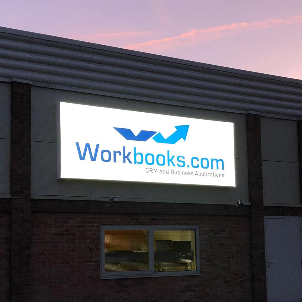 Silver Anodised Wall Mounted Lightbox Sign