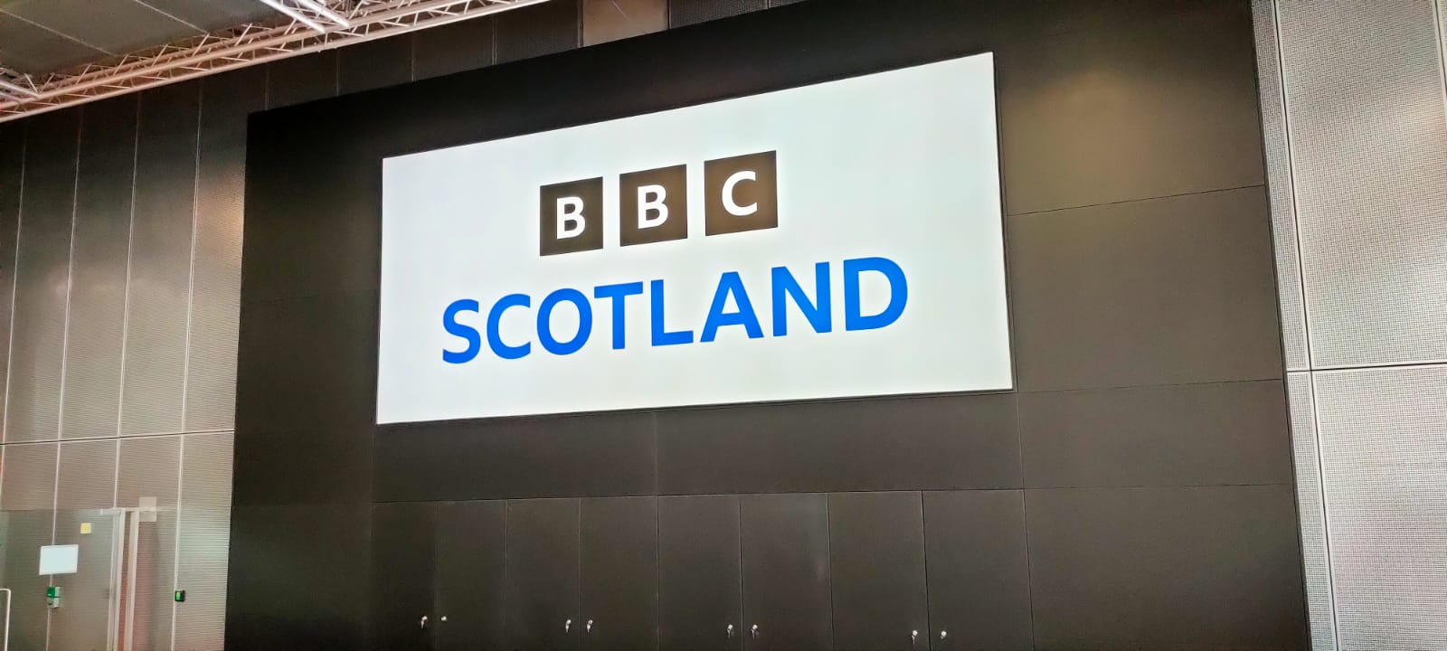 Illuminated Flex Face Sign At BBC Scotland