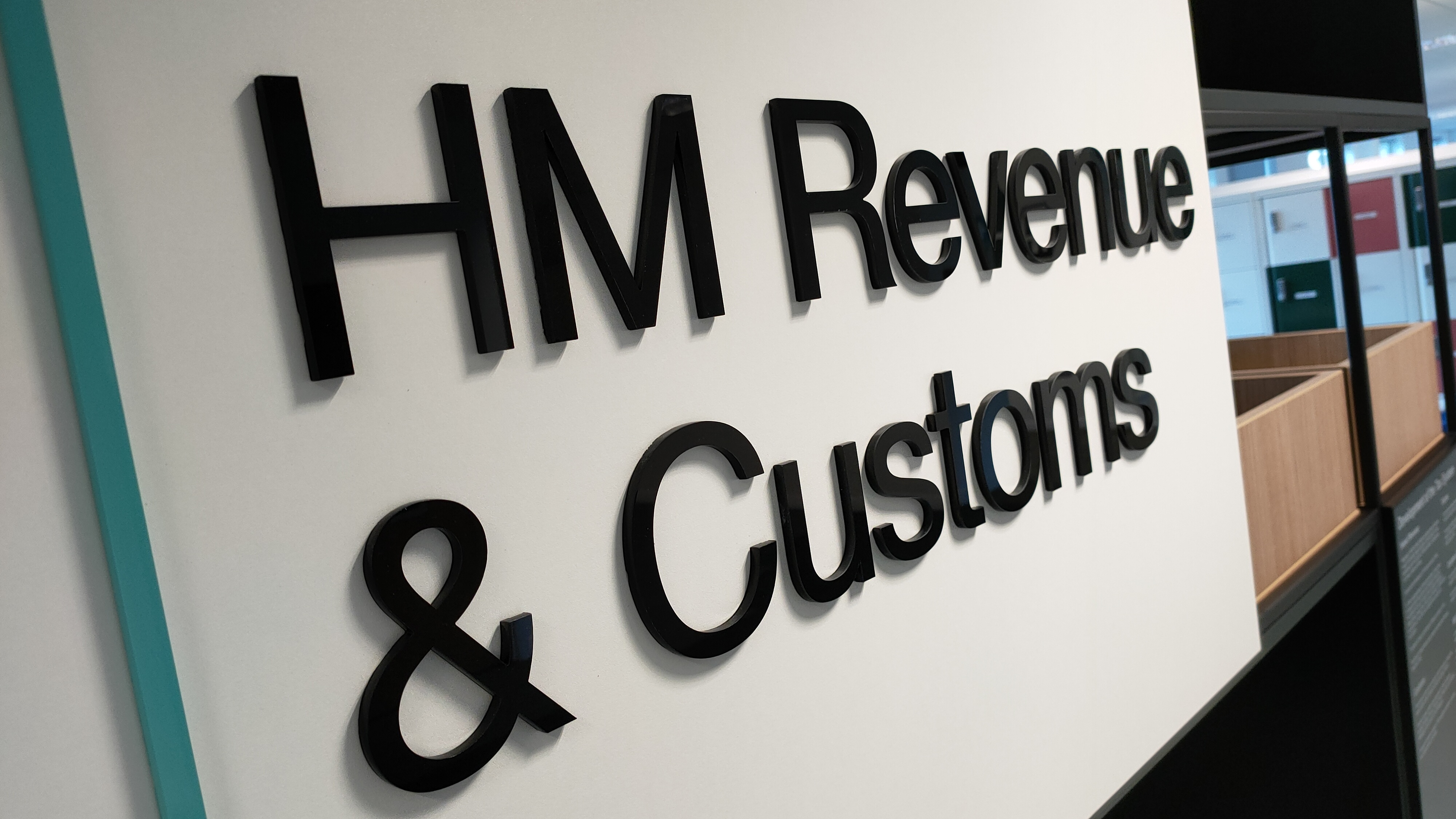 HMRC Signage project sign
