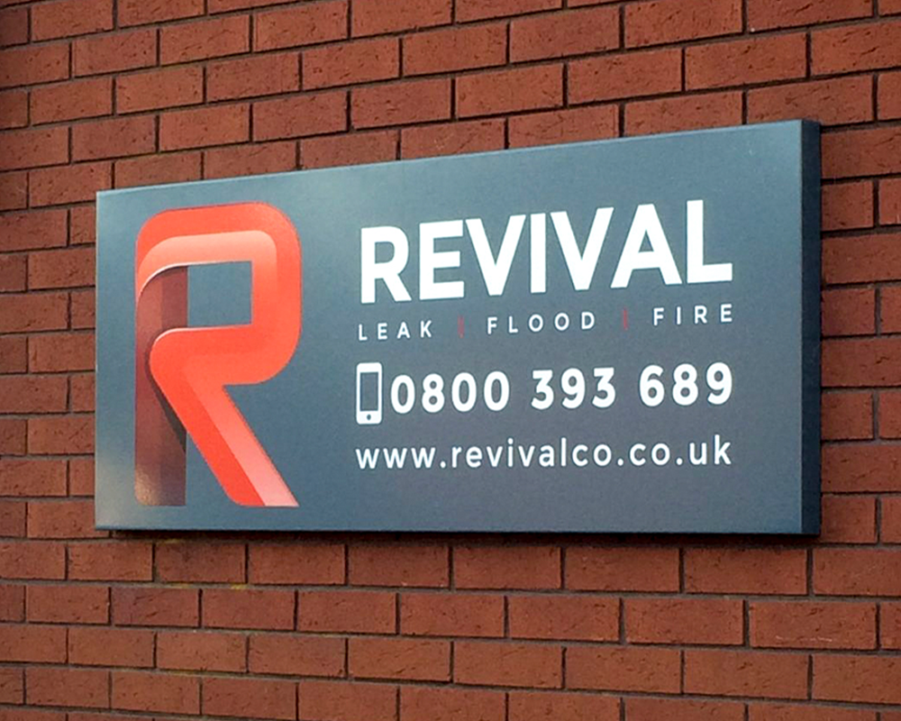 Custom Sign Trays example