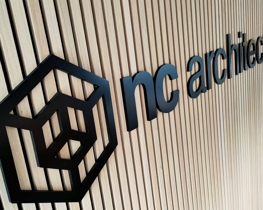 Flat Cut Lettering example