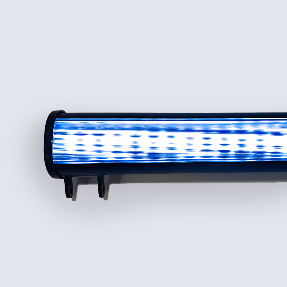 Black trough light with cool white LED's