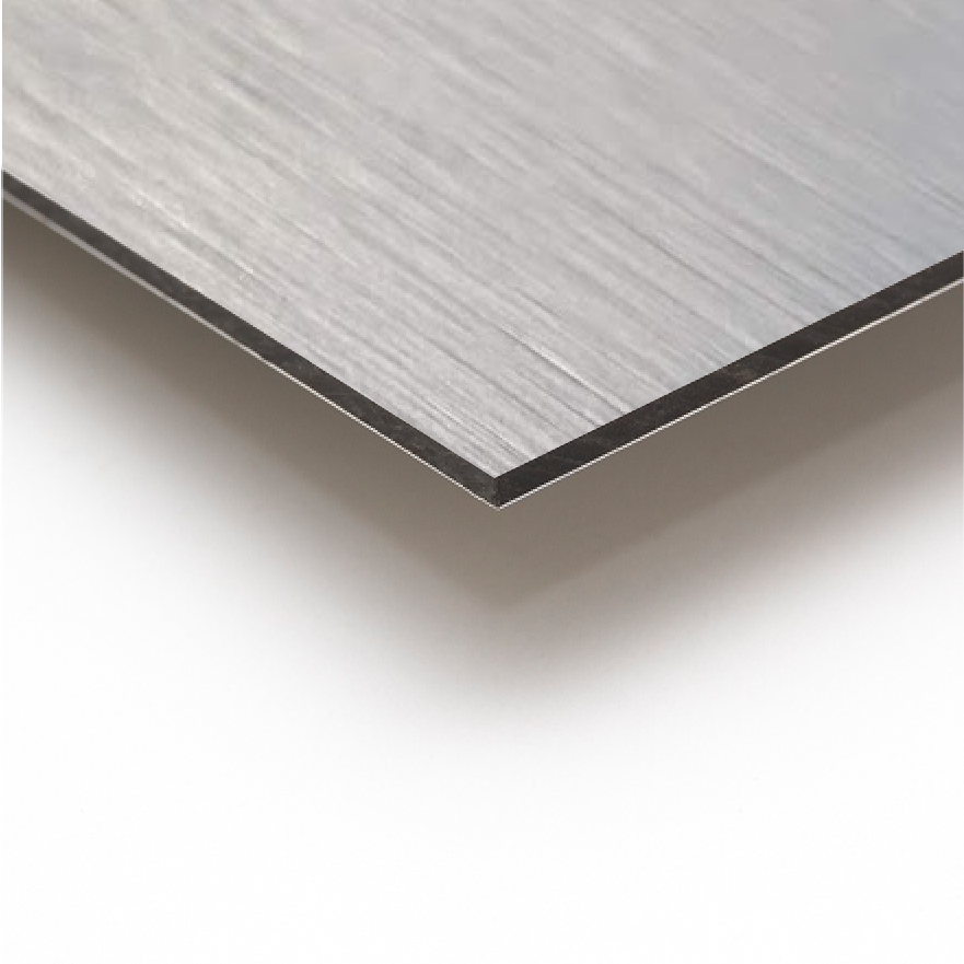 Unprinted Brushed Aluminium Sign