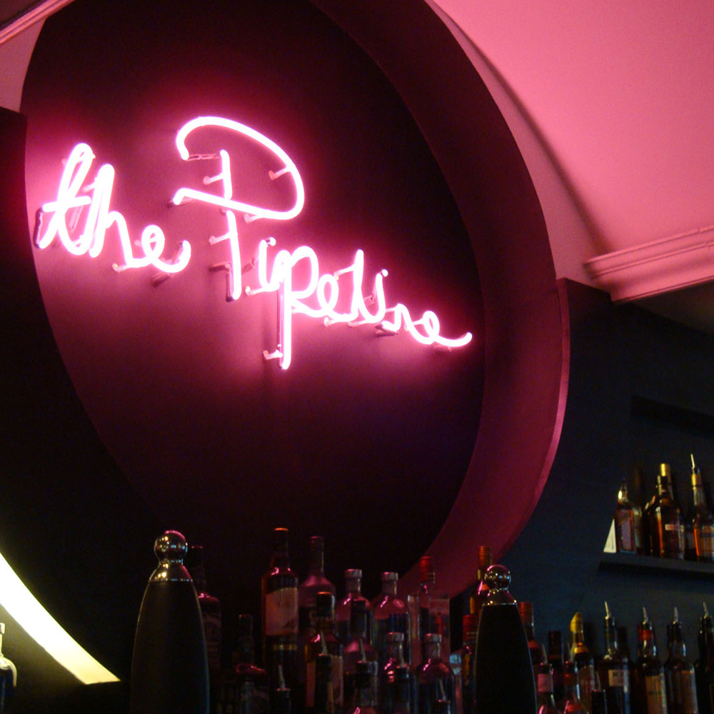 Pink Neon Sign with No Backing