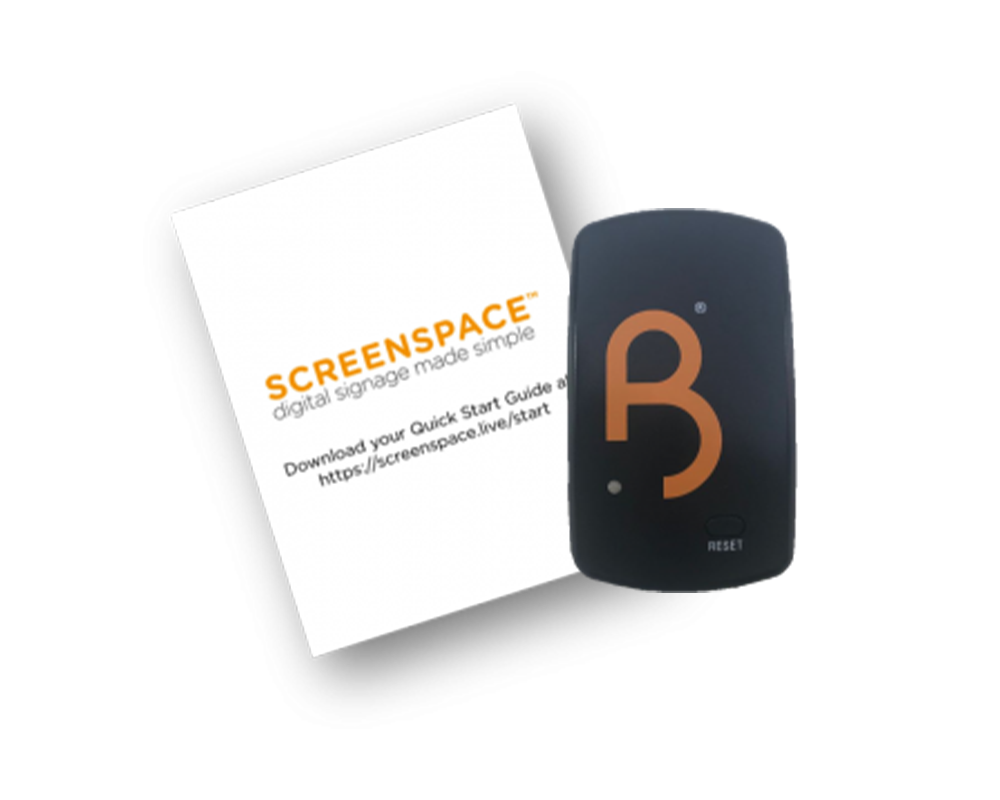 Digital Signage Package example