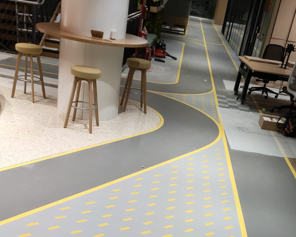 Floor Branding example