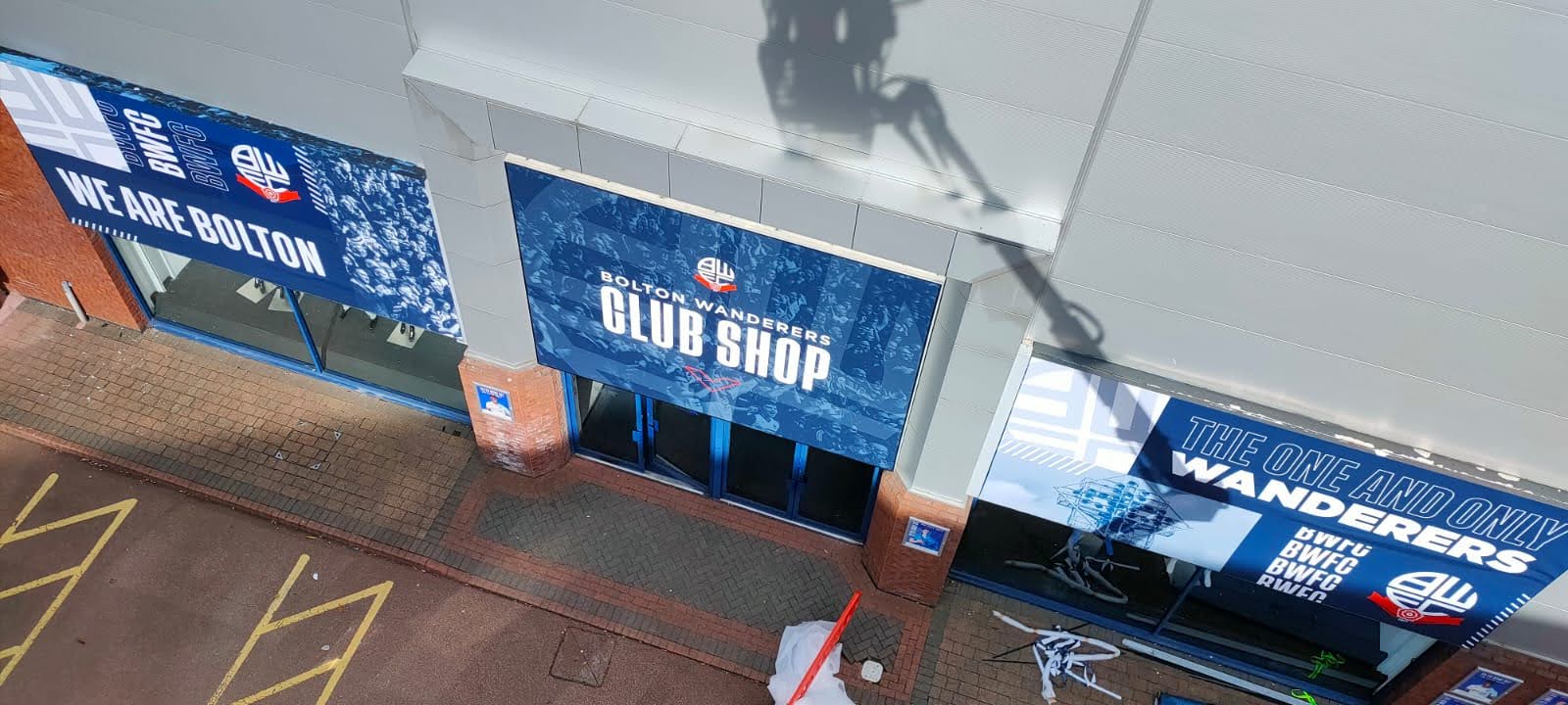 3 Flex Face Signs at Bolton Wanderers