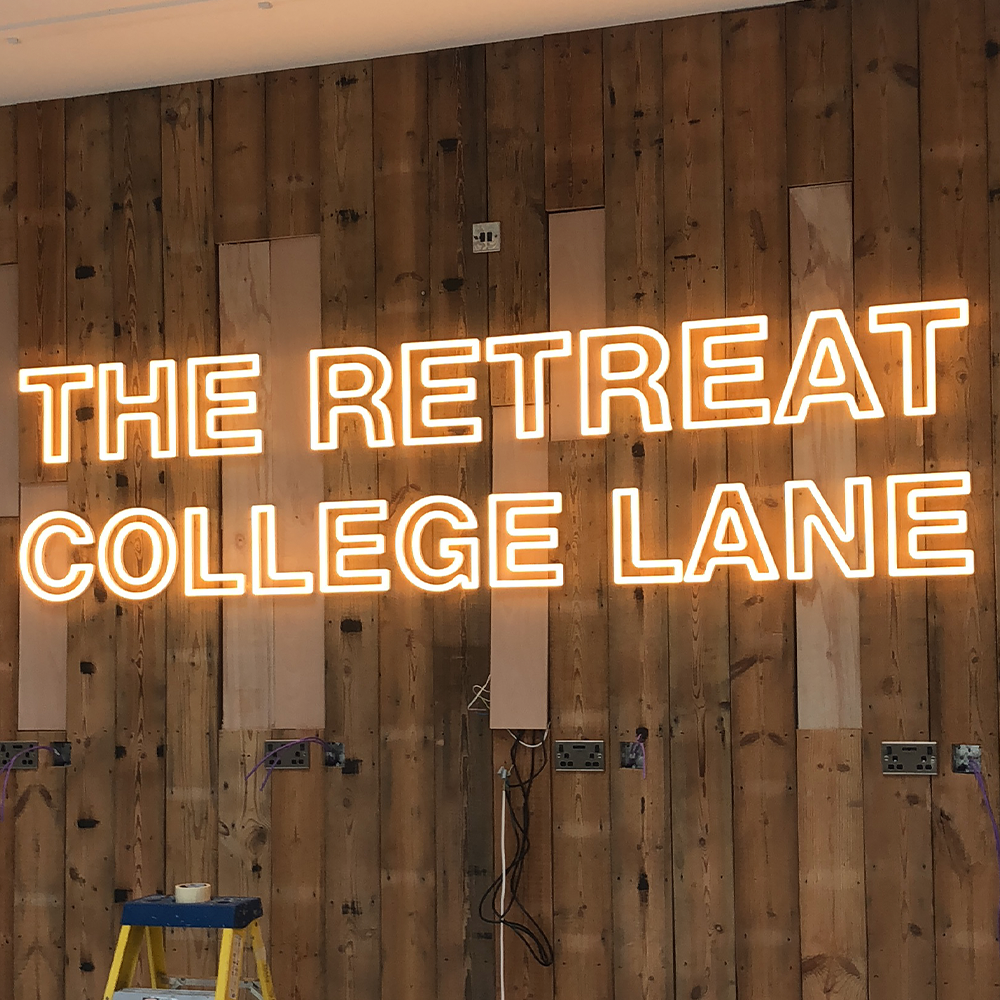 LED Neon Sign with No Backing Tray