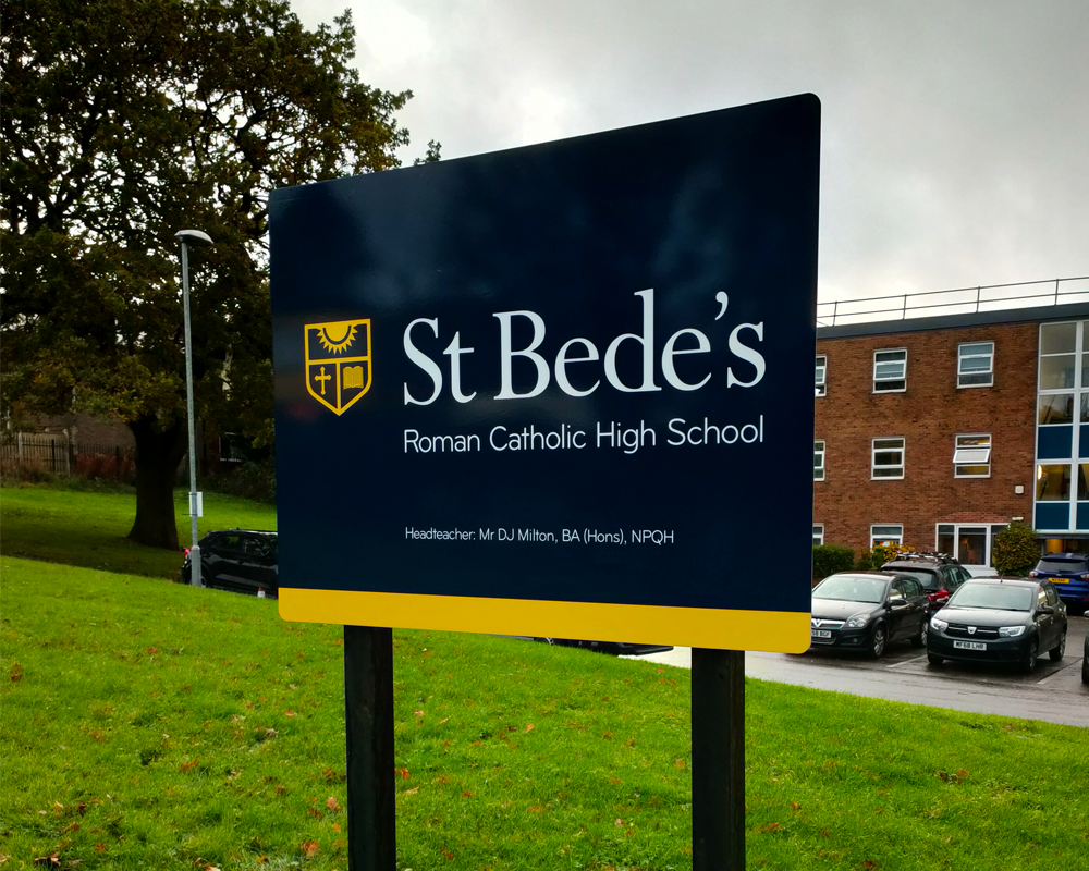 Post &amp; Panel Signs example