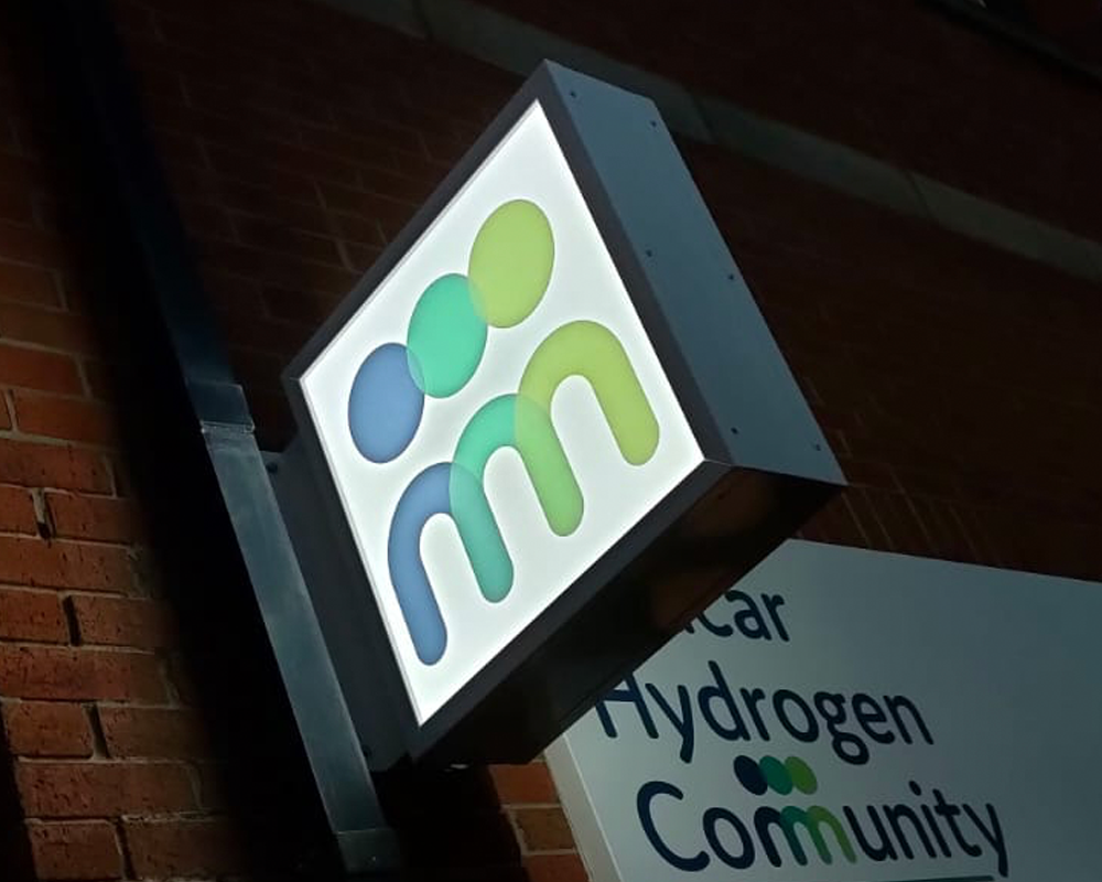 Projecting Lightbox Signs example