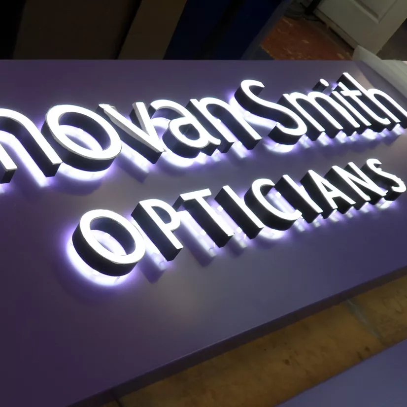 Face Illuminated 3D Lettering | Designed, Made & Installed