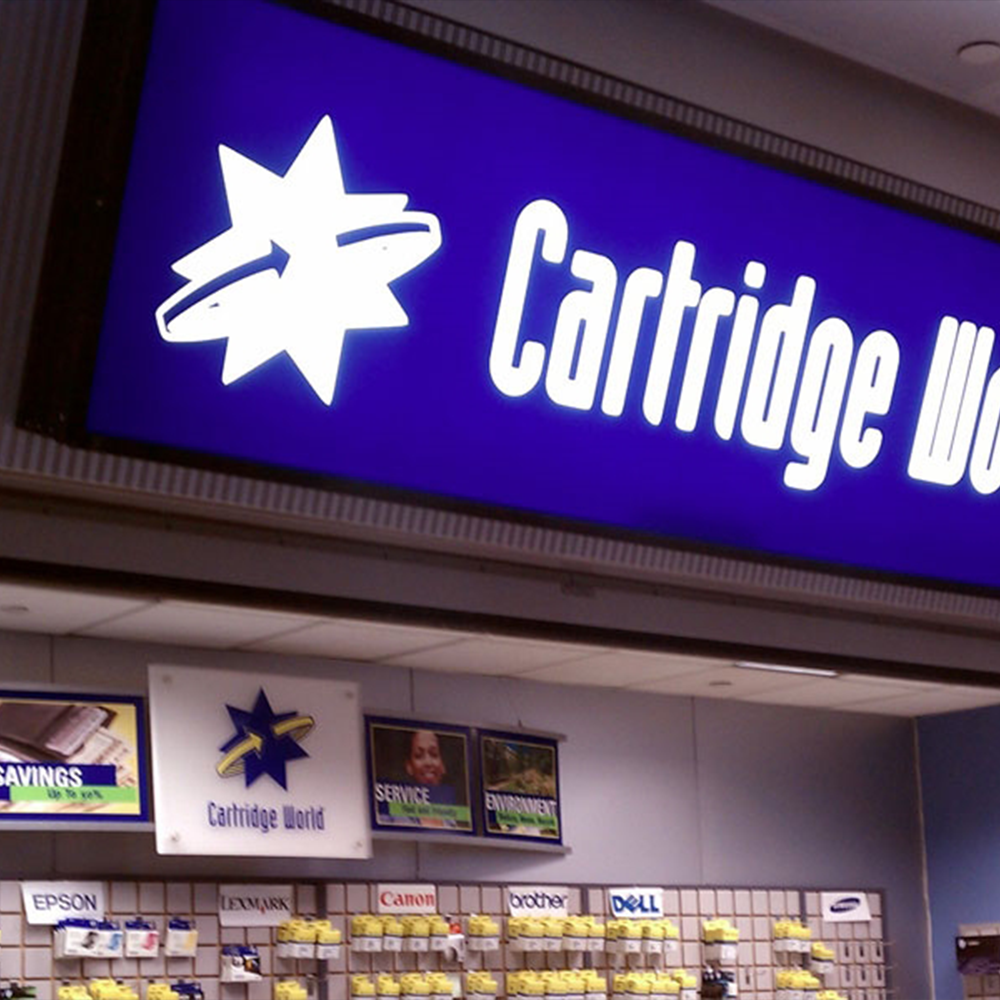 RAL Coloured Black Wall Mounted Lightbox Sign