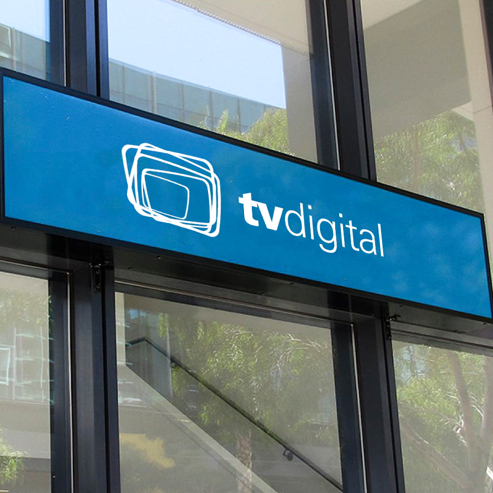 RAL Coloured Black Wall Mounted Lightbox Sign