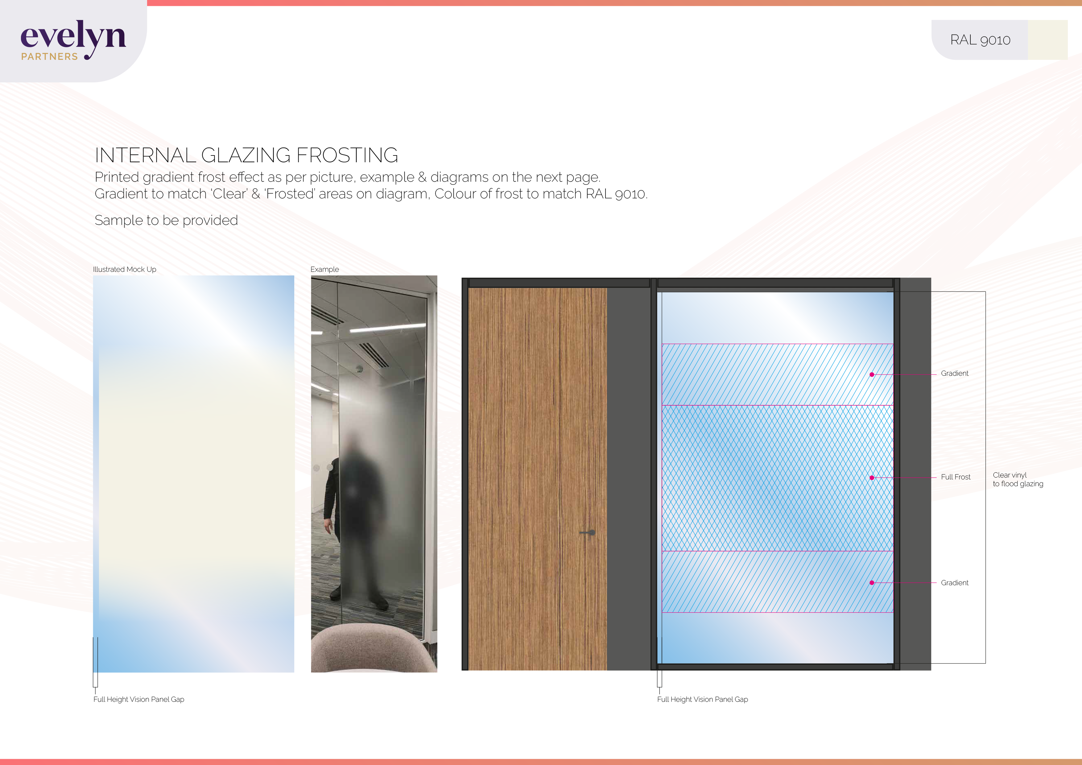 Signage design proof for Evelyn Partners