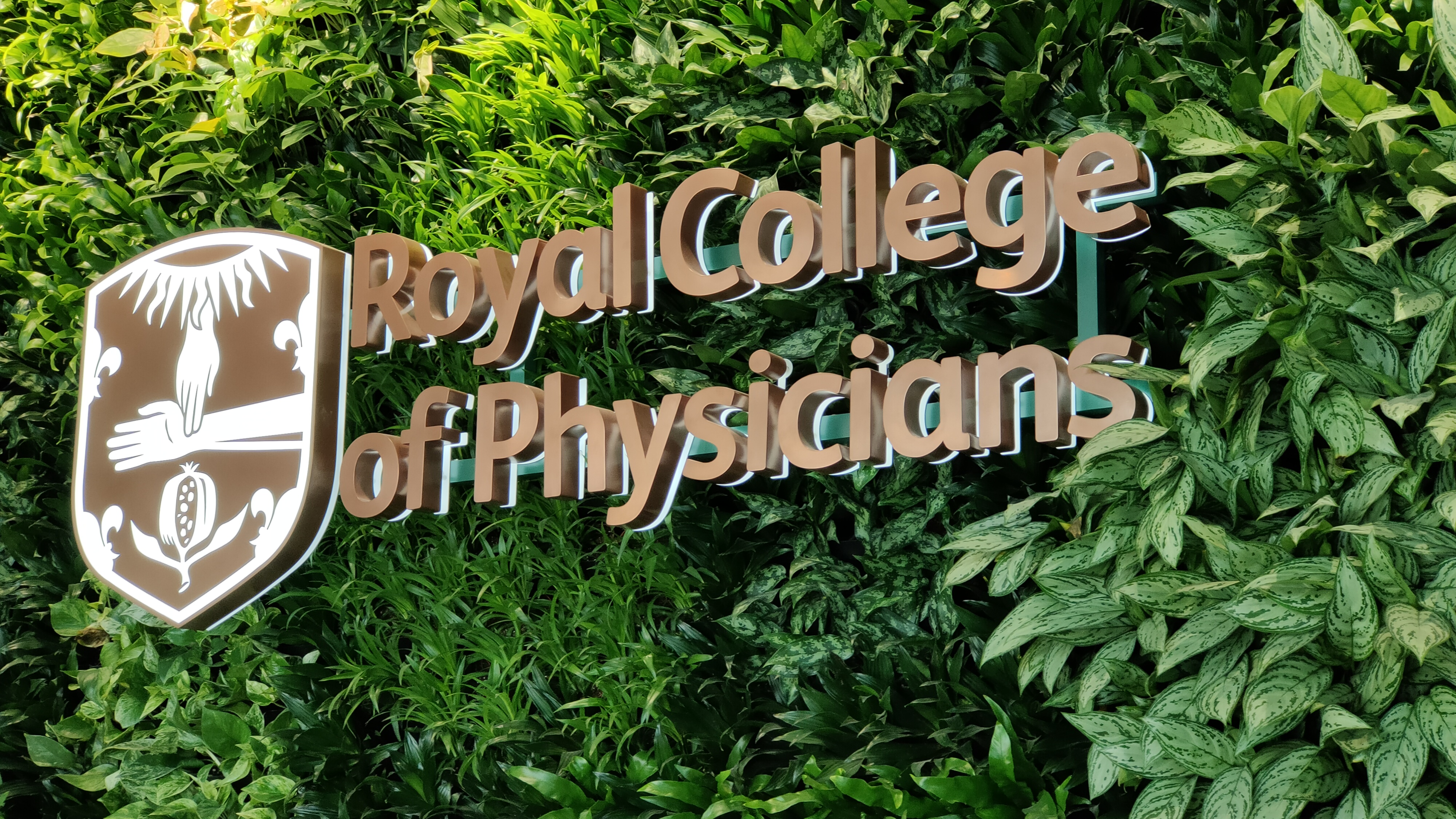 RCP (Royal College of Physicians) Signage project sign