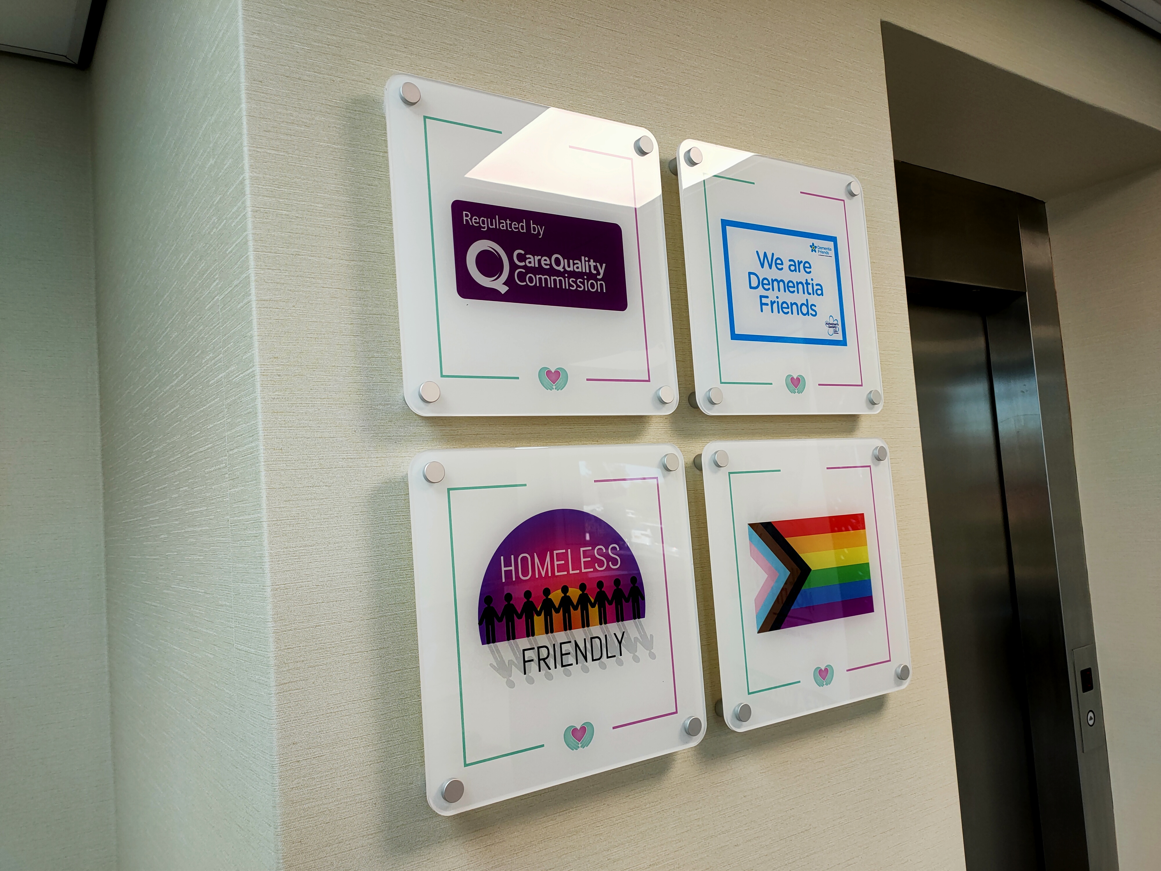 Dr Kershaw's Hospice Signage project sign