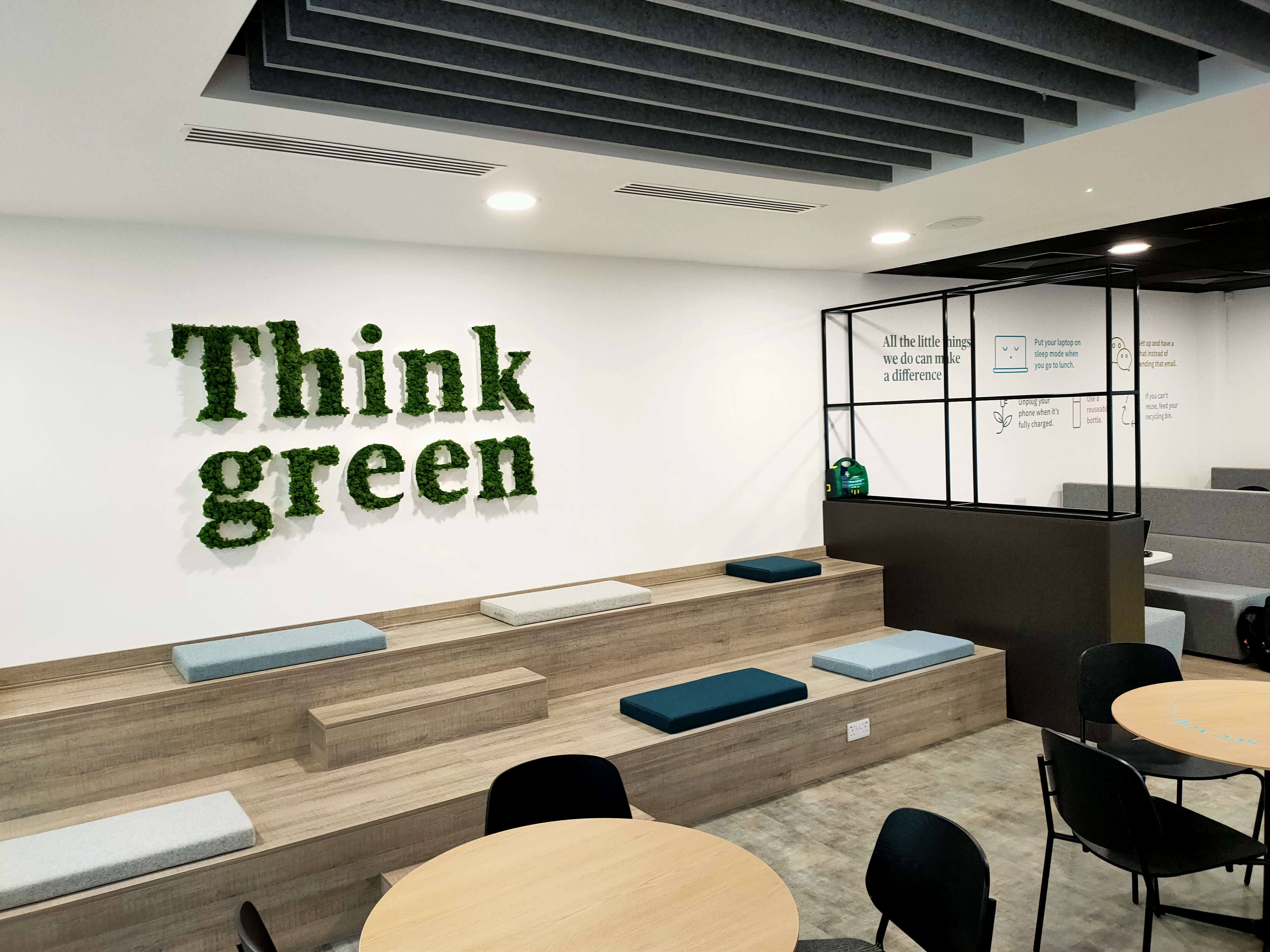 Axa Signage project sign