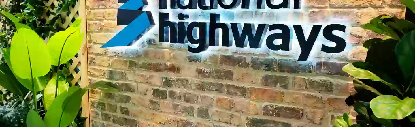 Highways England Signage project sign